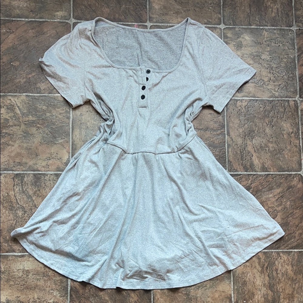 SHEIN Light Gray Mini Dress